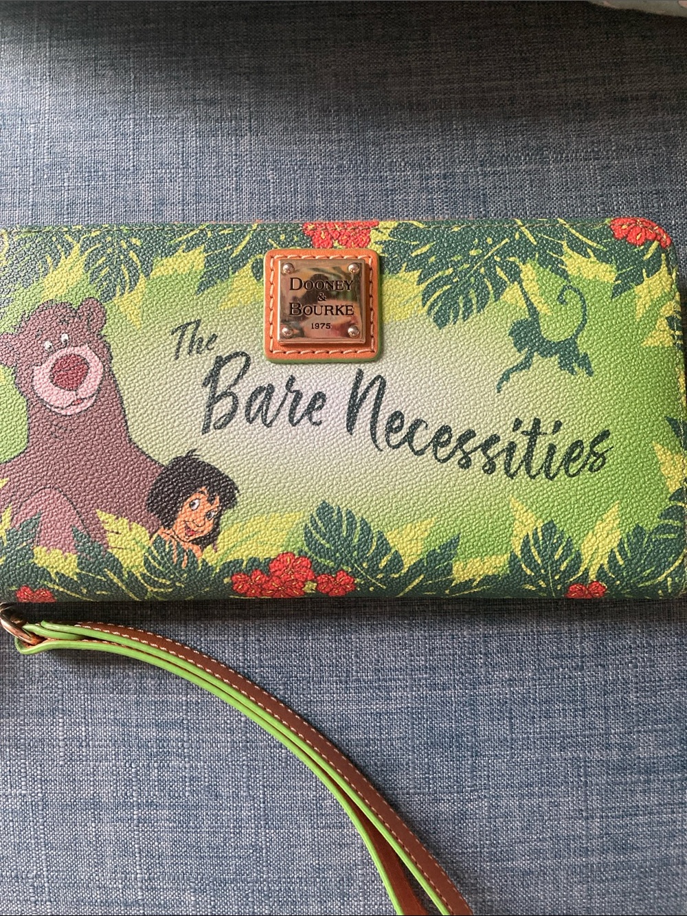 Dooney & Bourke Green Jungle 'The Bare Necessities' Wristlet Wallet